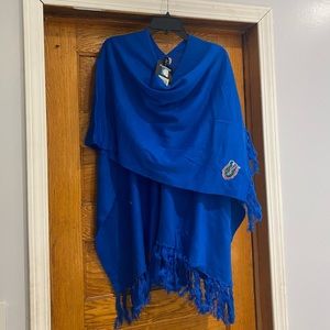 NWT Zoozatz Florida Gators NCAA Knitted Cotton Shawl/Poncho OS